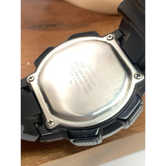Casio Men's Watch AE1000W Black Resin Digital Quartz Sport World Time 3198 - Picture 6 of 15
